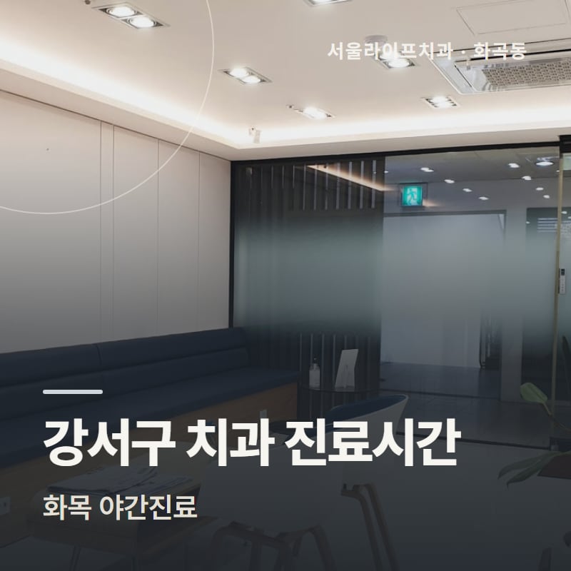 강서구 치과 진료시간, 화목 야간진료